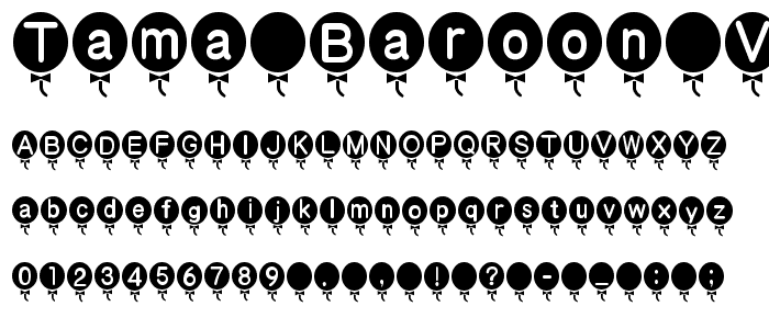 tama baroon vol_2 font